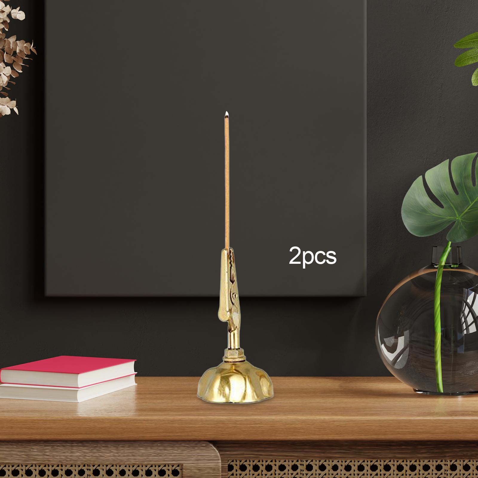 Home Fragrance Usa - 合金製の香立てクリップ。線香やコイル型香を立てて使用でき、卓上装飾や仏教美術品として、また、お部屋の香りを添えるアクセサリーとしても最適です。