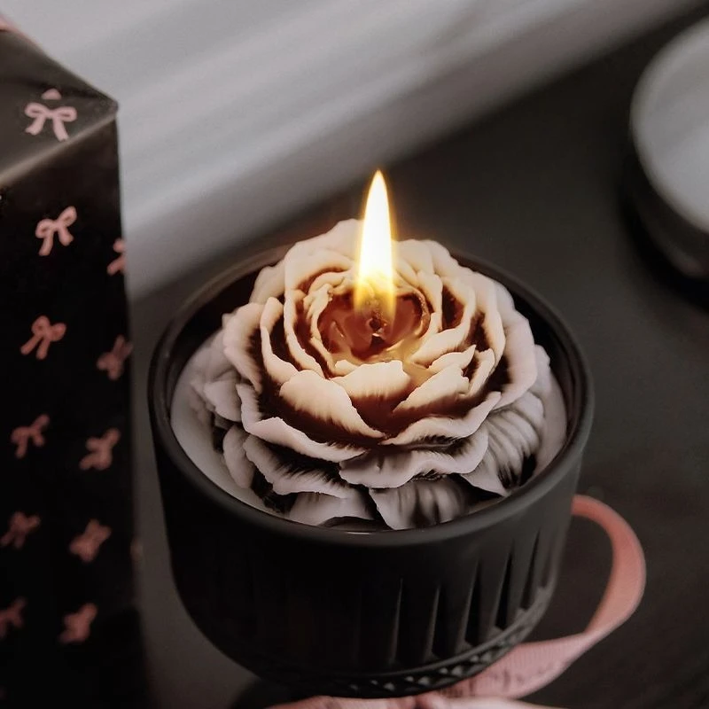Home Fragrance Gift - フランスのジャスミンとカメリアの香りのキャンドルギフトボックス。誕生日プレゼントに最適。女性や恋人への贈り物に。自宅や寝室で、長く香りが続く。